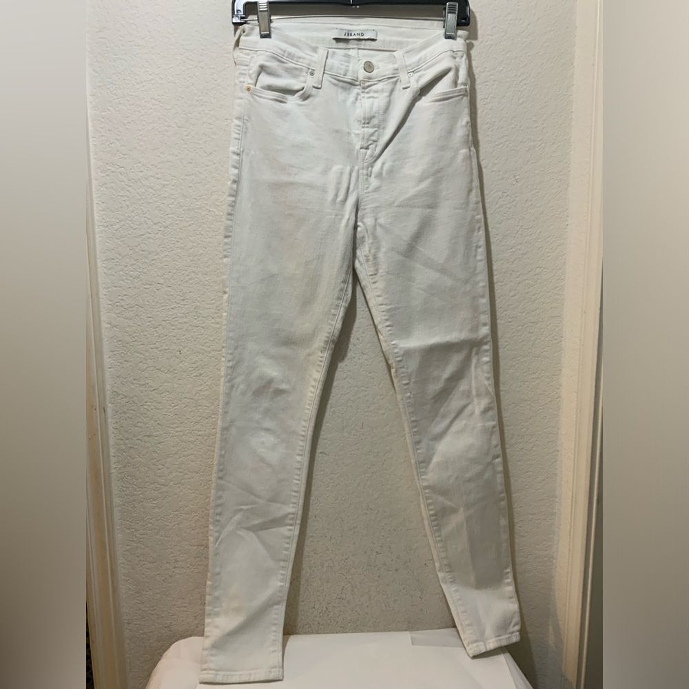 J Brand white denim skinny Pants size 27